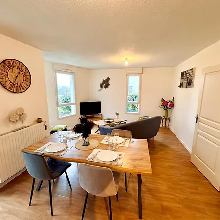 T3 île De Prox Centre Parking Privé& Terrasse * Nantes